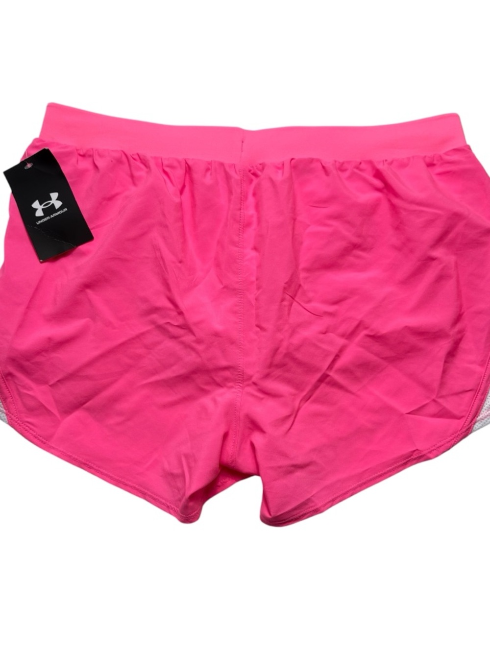 NWT Under Armour Pink Shock Fly-By 2.0 Running Shorts - Women's Medium - Picture 2 of 5